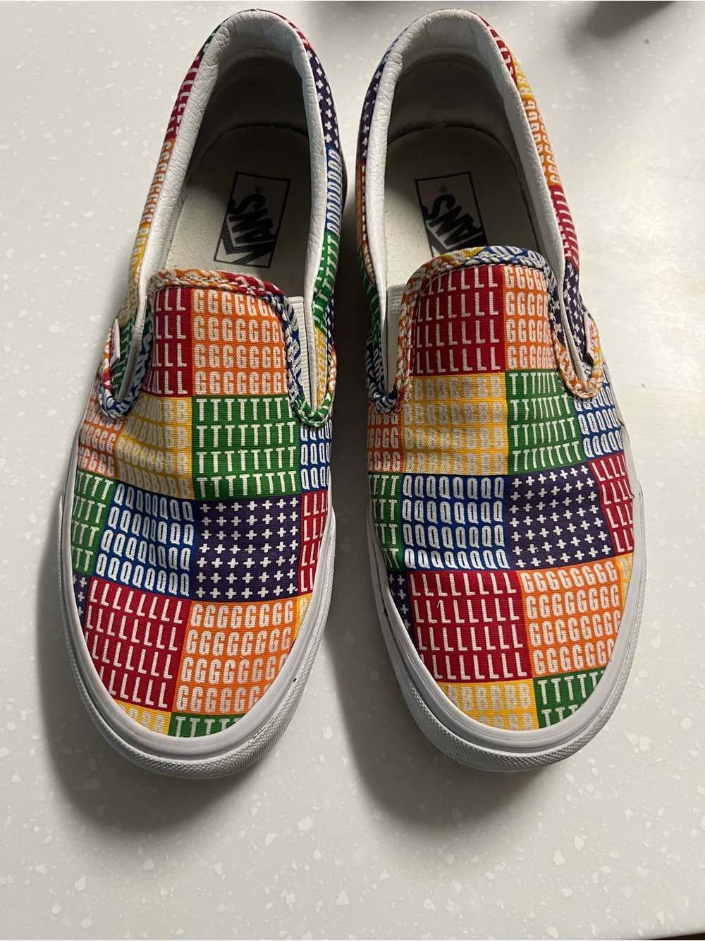 Vans Multicolor Checkerboard Patchwork Slip-On